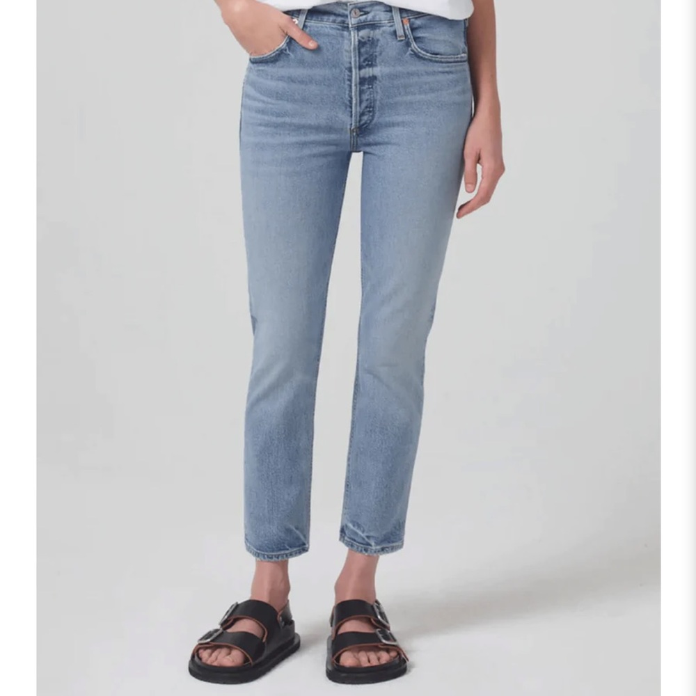 Like new Citizens of Humanity Charlotte High Rise Straight Crop size 30